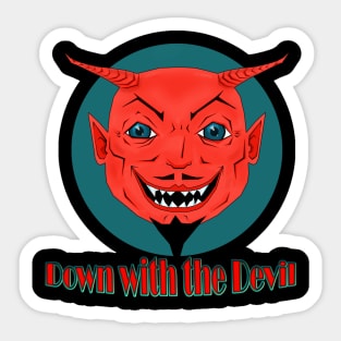 Down with the Devil Sticker